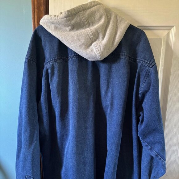 EXIT! Denim Jacket with Grey Hood   BIG & TALL Size  Excellent condition - Picture 3 of 3